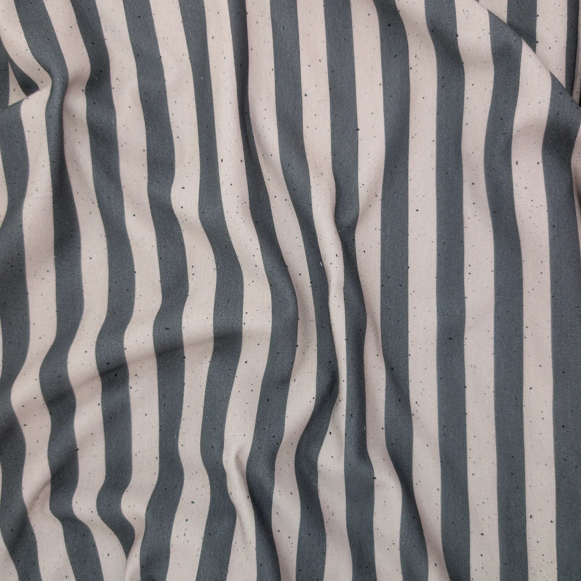 Bio French Terry Stripes Taupe Grau Dots
