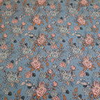 Bio French Terry Vintage Rose Dots