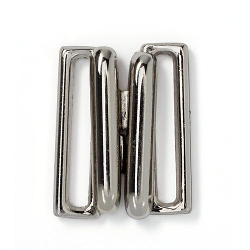 Bikini- und Gürtelverschluss silberfarbig