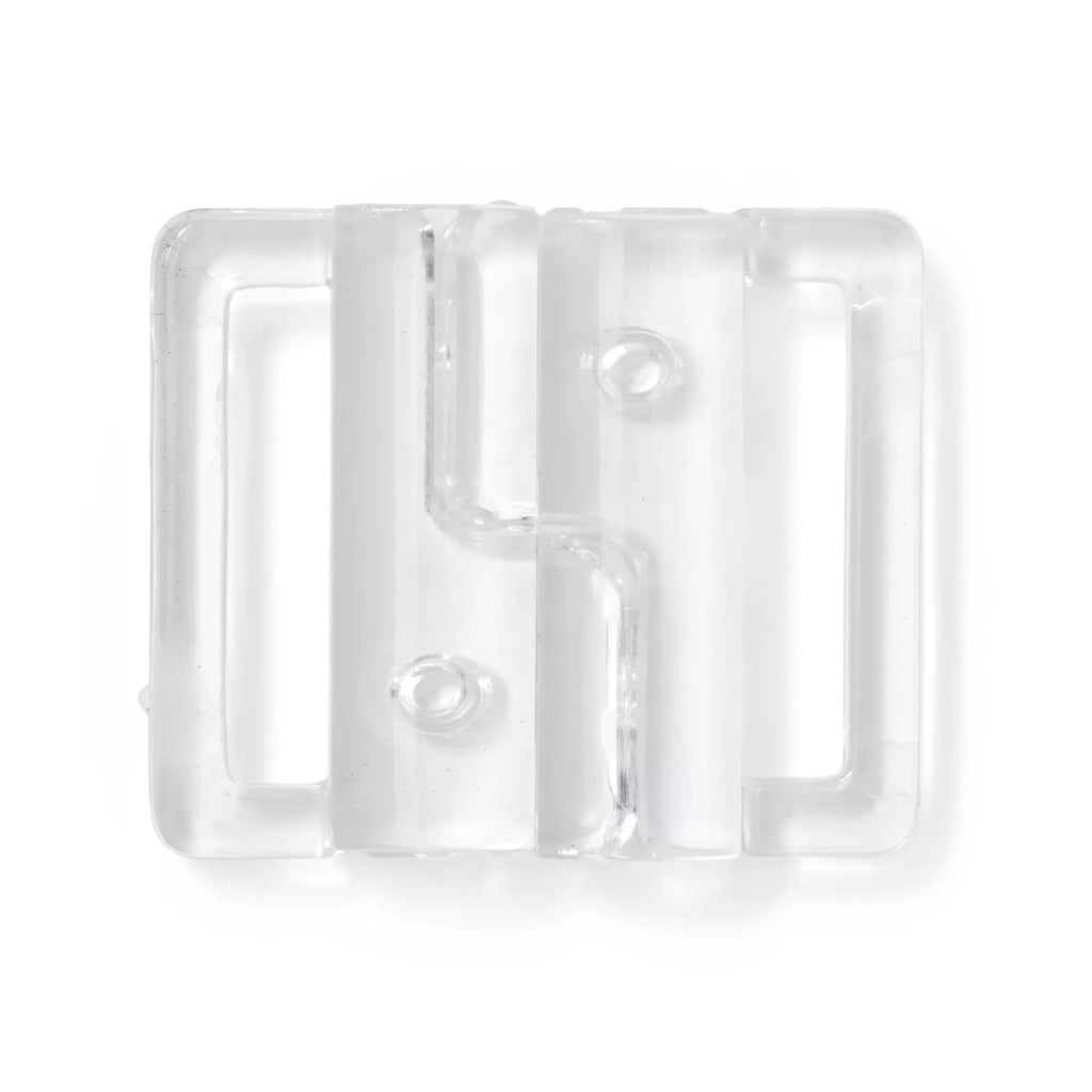 Bikini- und Gürtelverschlüsse Kleeblatt transparent