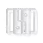 Bikini- und Gürtelverschlüsse Kleeblatt transparent