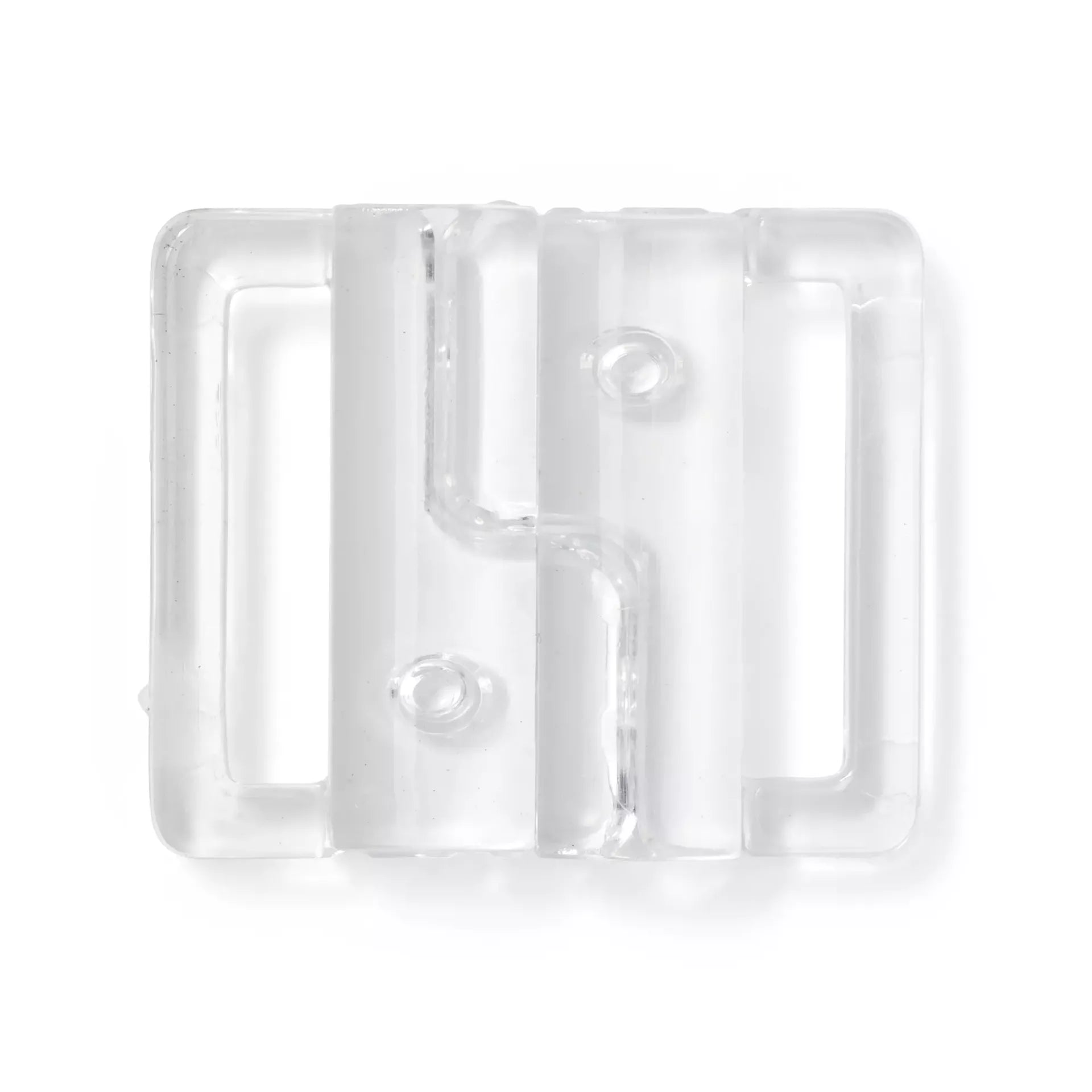 Bikini- und Gürtelverschlüsse Kleeblatt transparent