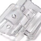 Bikini- und Gürtelverschlüsse Kleeblatt transparent