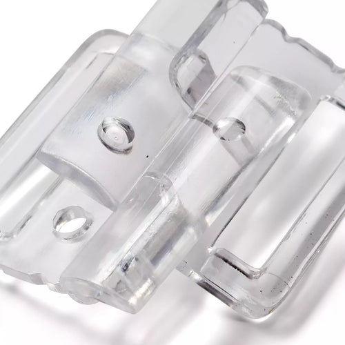 Bikini- und Gürtelverschlüsse Kleeblatt transparent