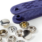 Nähfrei-Druckknopf Jersey Sport & Camping silberfarbig