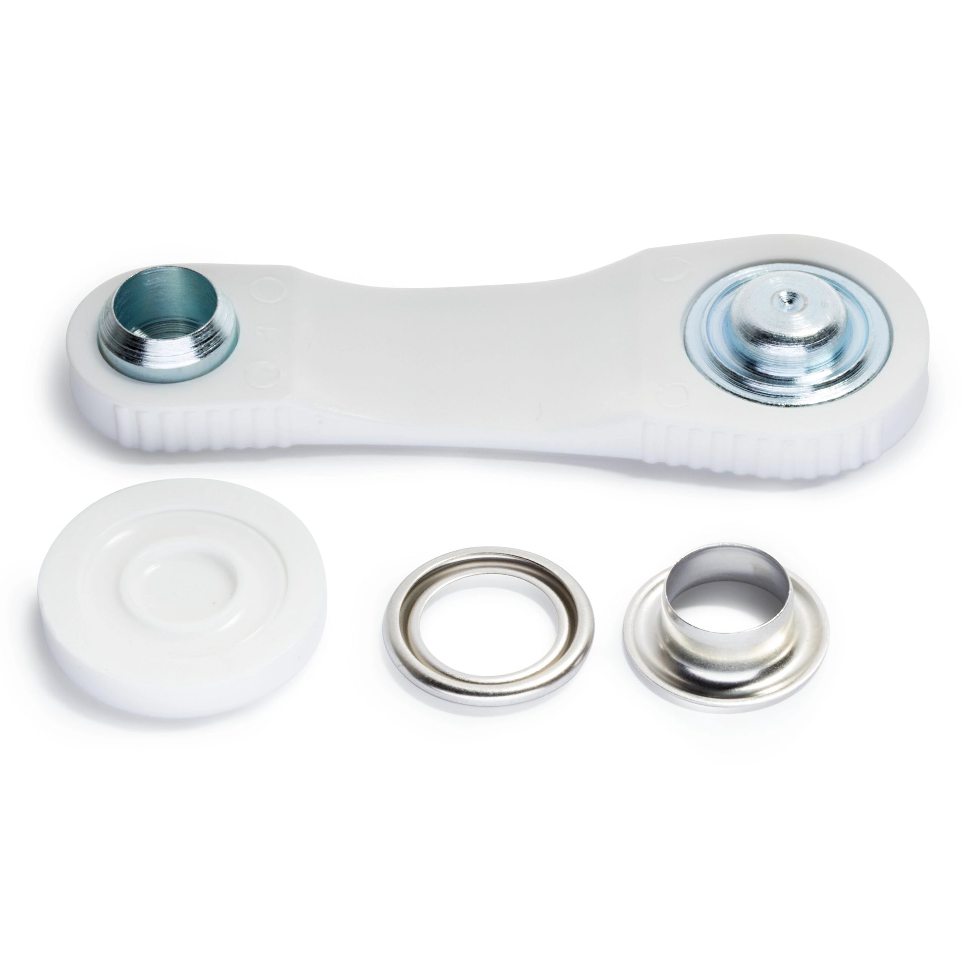 Ösen und Scheiben silberfarbig 11mm