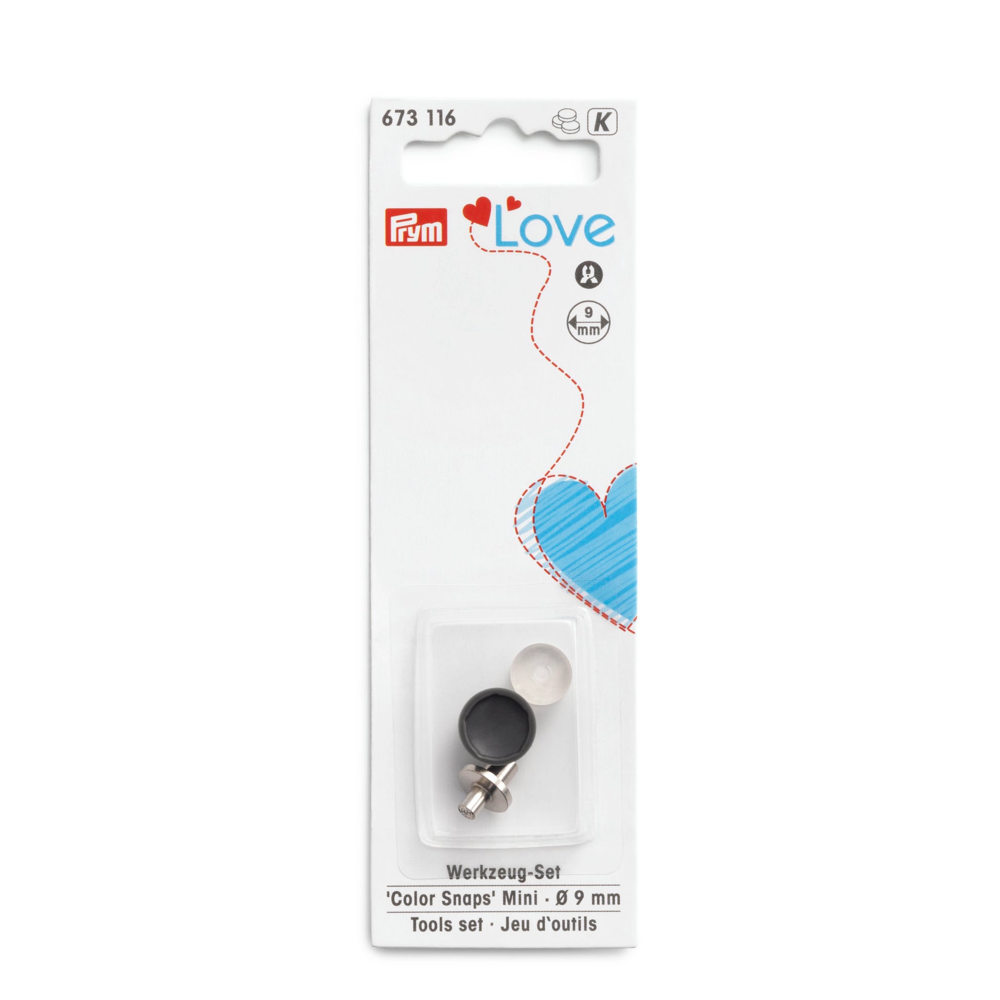 Prym Love Druckknopf Color Snaps Mini Werkzeug-Set