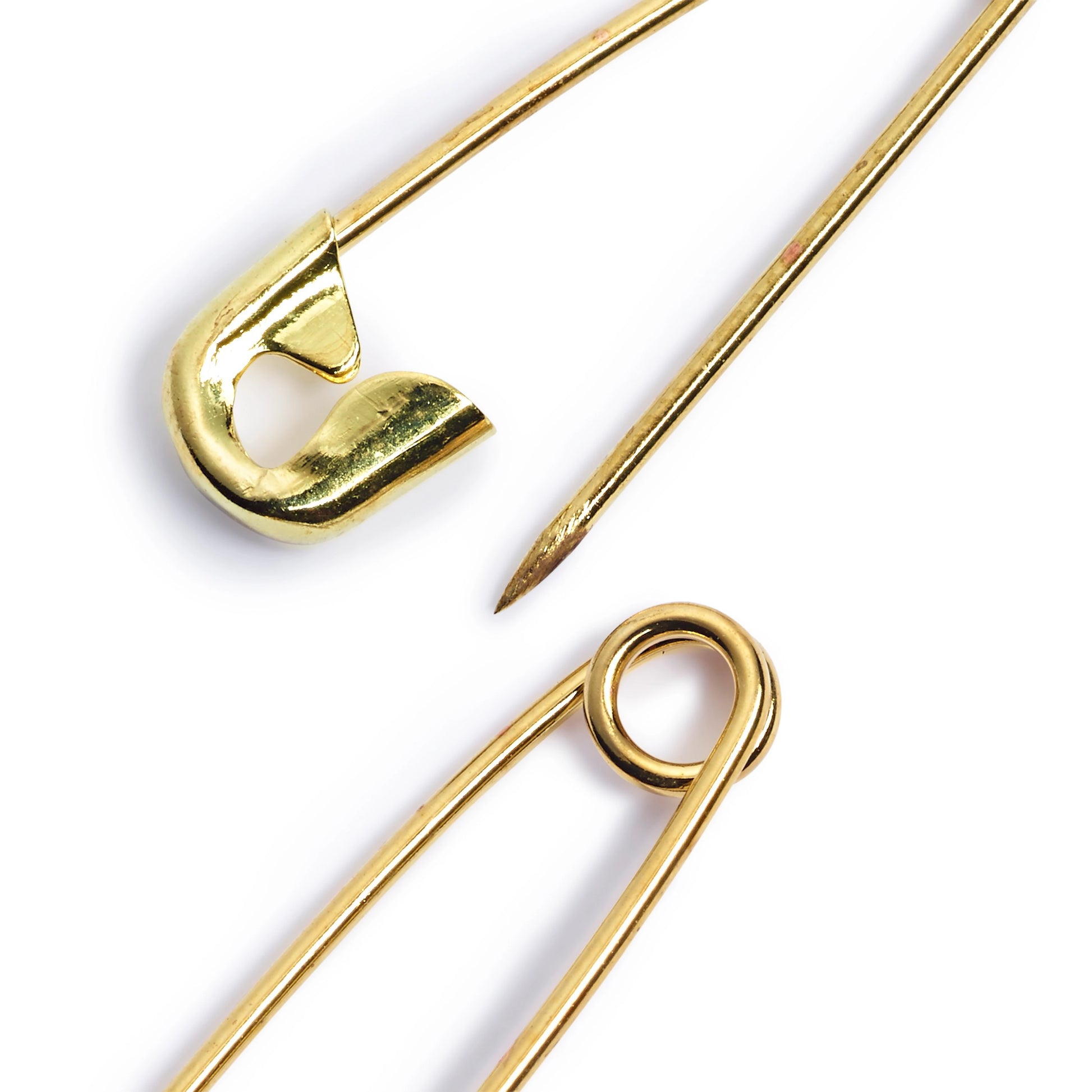 Sicherheitsnadeln goldfarbig