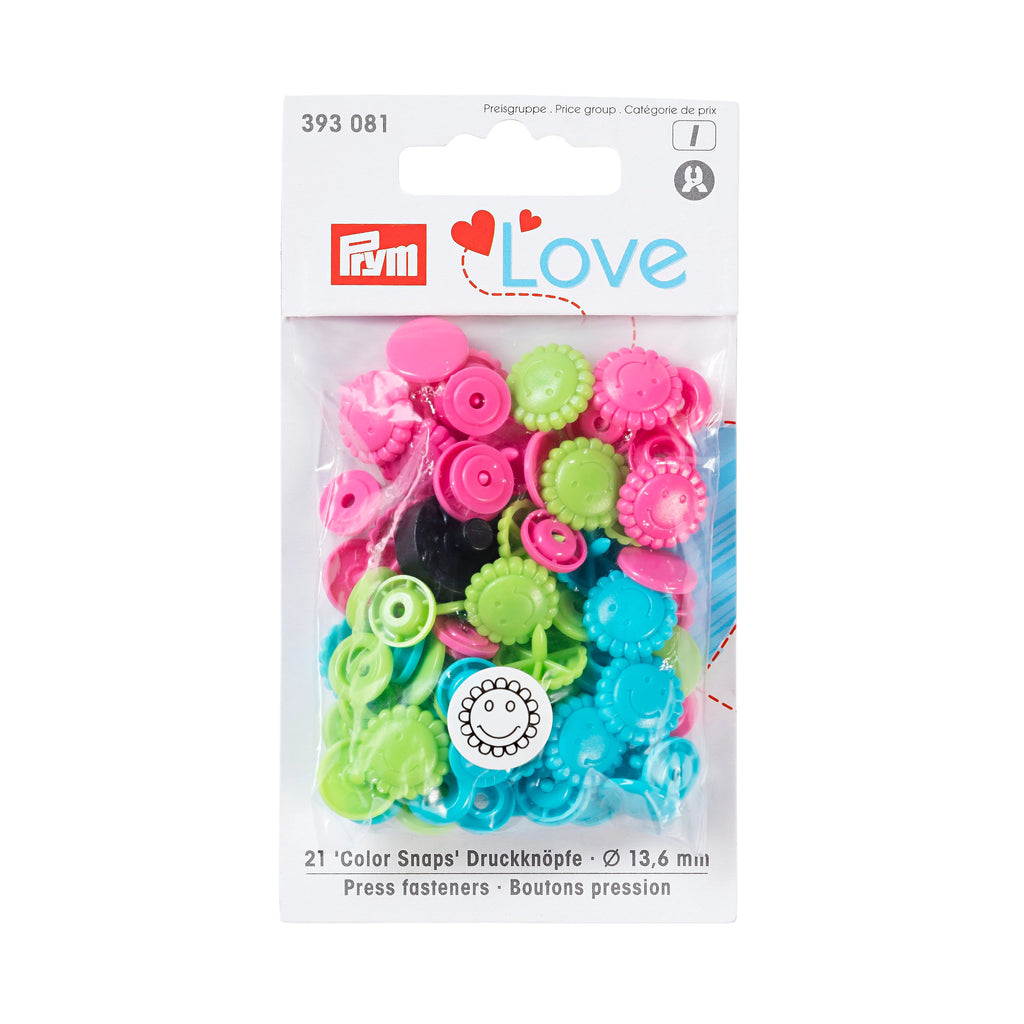 Prym Love Druckknopf Color Blume