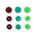 Prym Love Druckknopf Color Snaps - Grün/Hellgrün/Braun