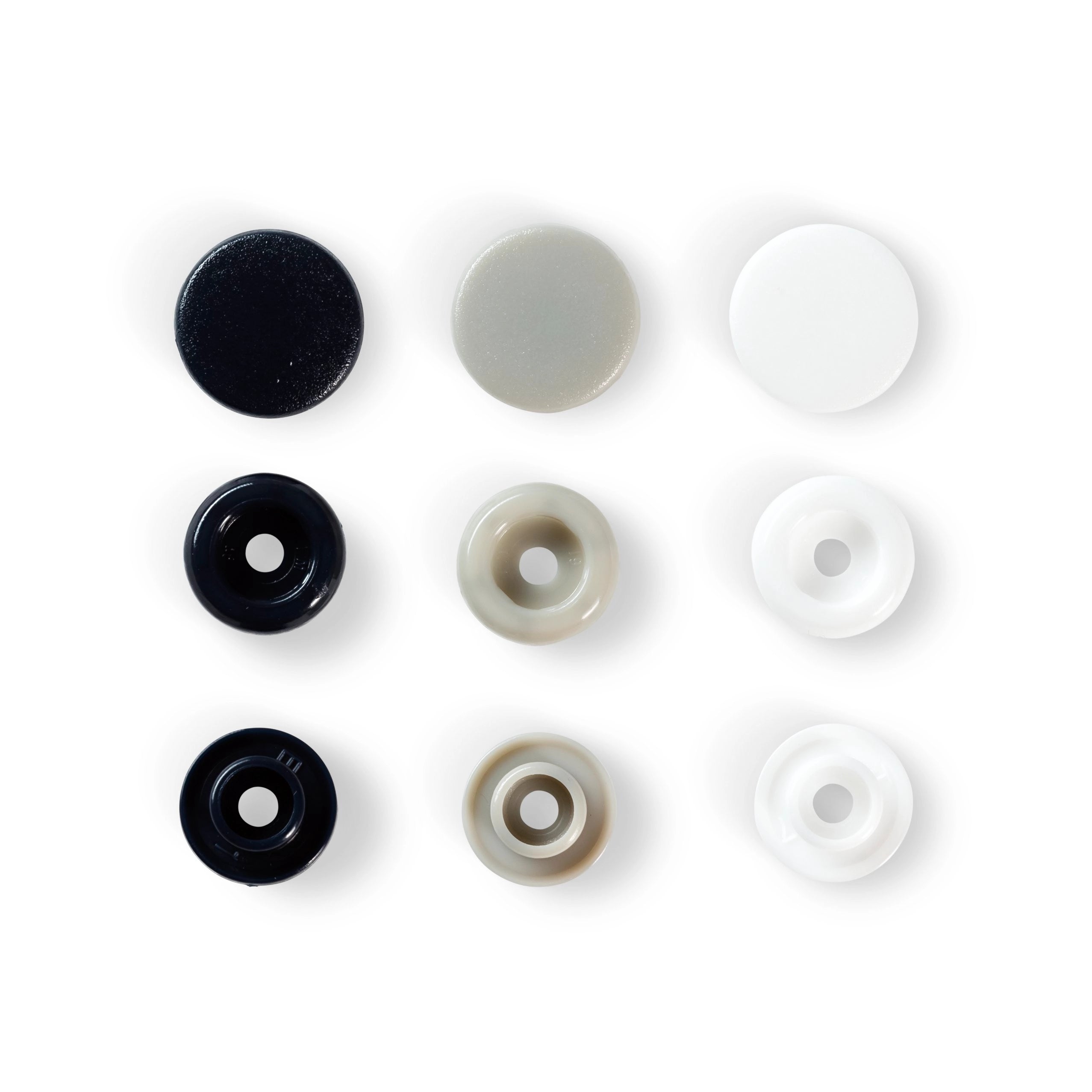 Prym Love Druckknopf Color Snaps - Marine/Grau/Weiß
