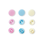 Prym Love Druckknopf Color Snaps - Rosa/Hellblau/Perle