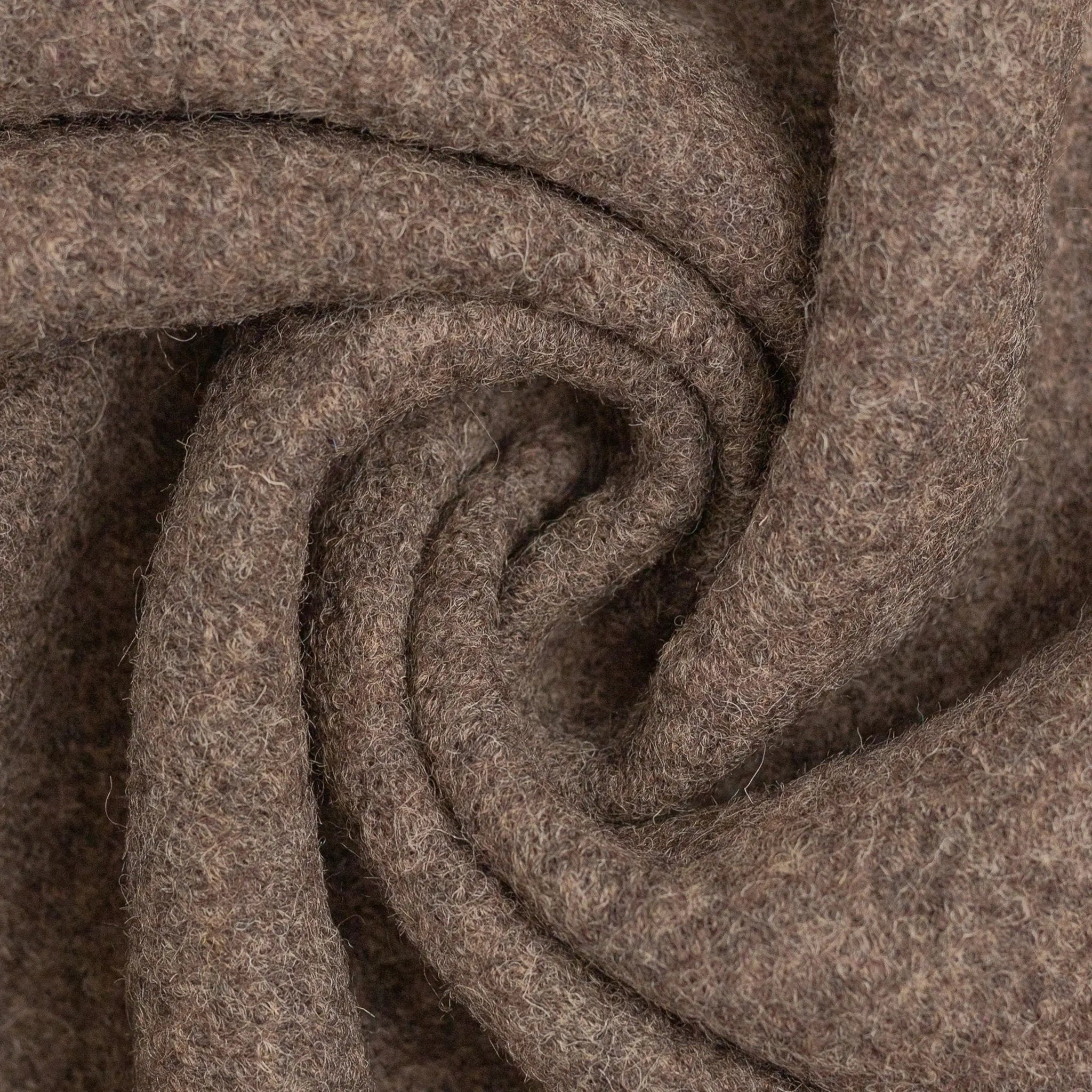 Merinowolle Walk dunkelbeige meliert