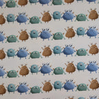 Bio French Terry Cute Monsters Weiß