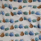 Bio French Terry Cute Monsters Weiß