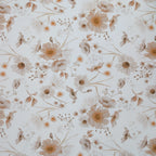 Bio French Terry Aquarell Wild Flowers Ecru