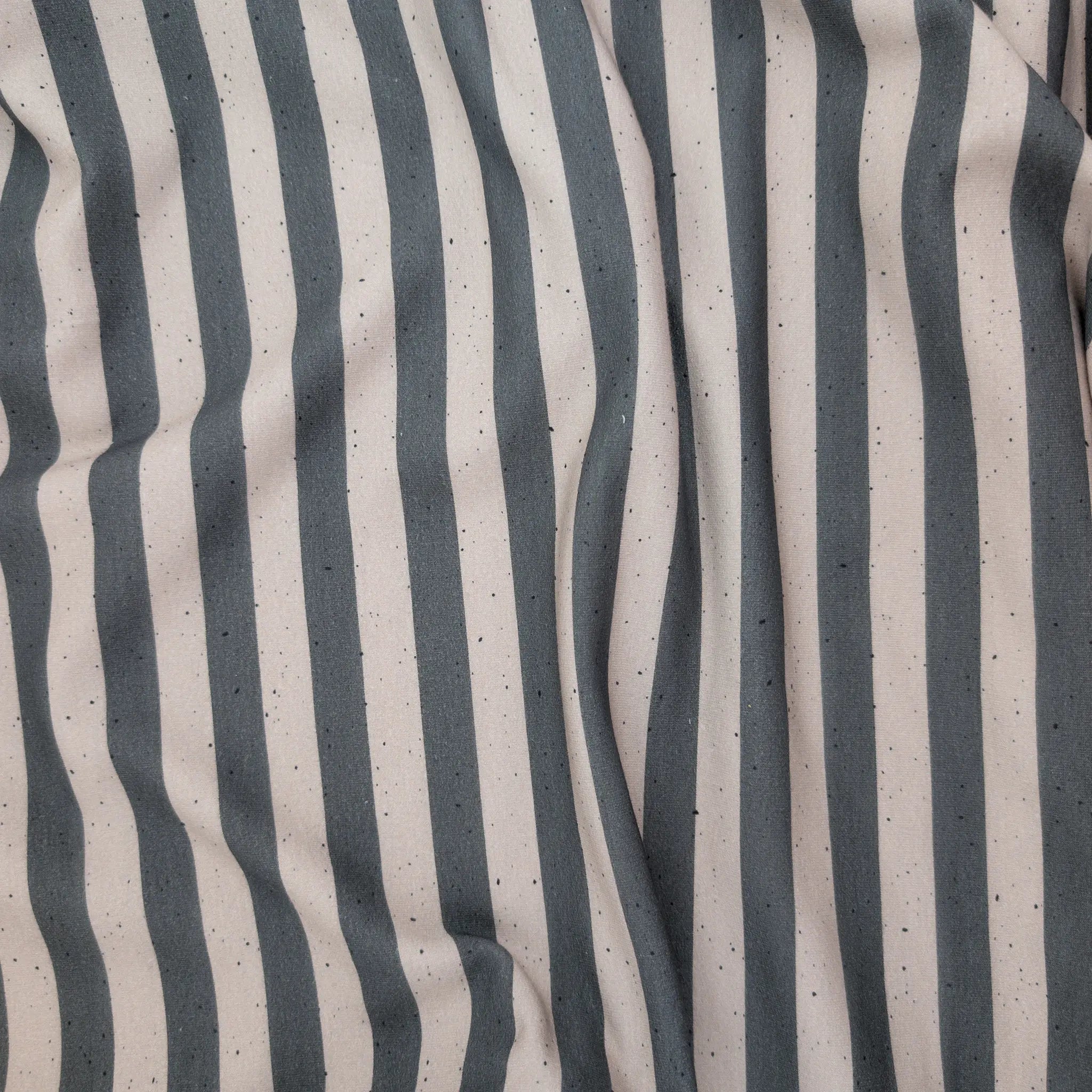 Bio French Terry Stripes Taupe Grau Dots
