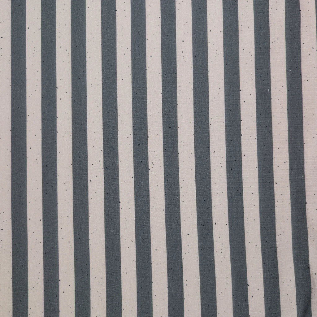 Bio French Terry Stripes Taupe Grau Dots