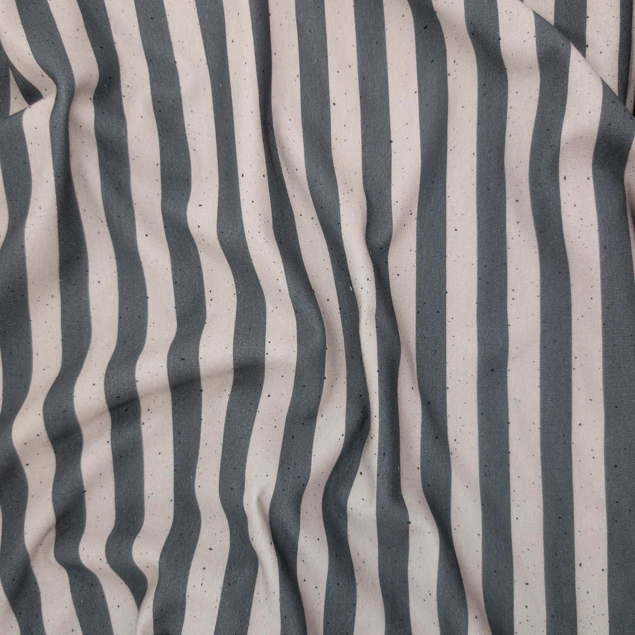 Bio French Terry Stripes Taupe Grau Dots