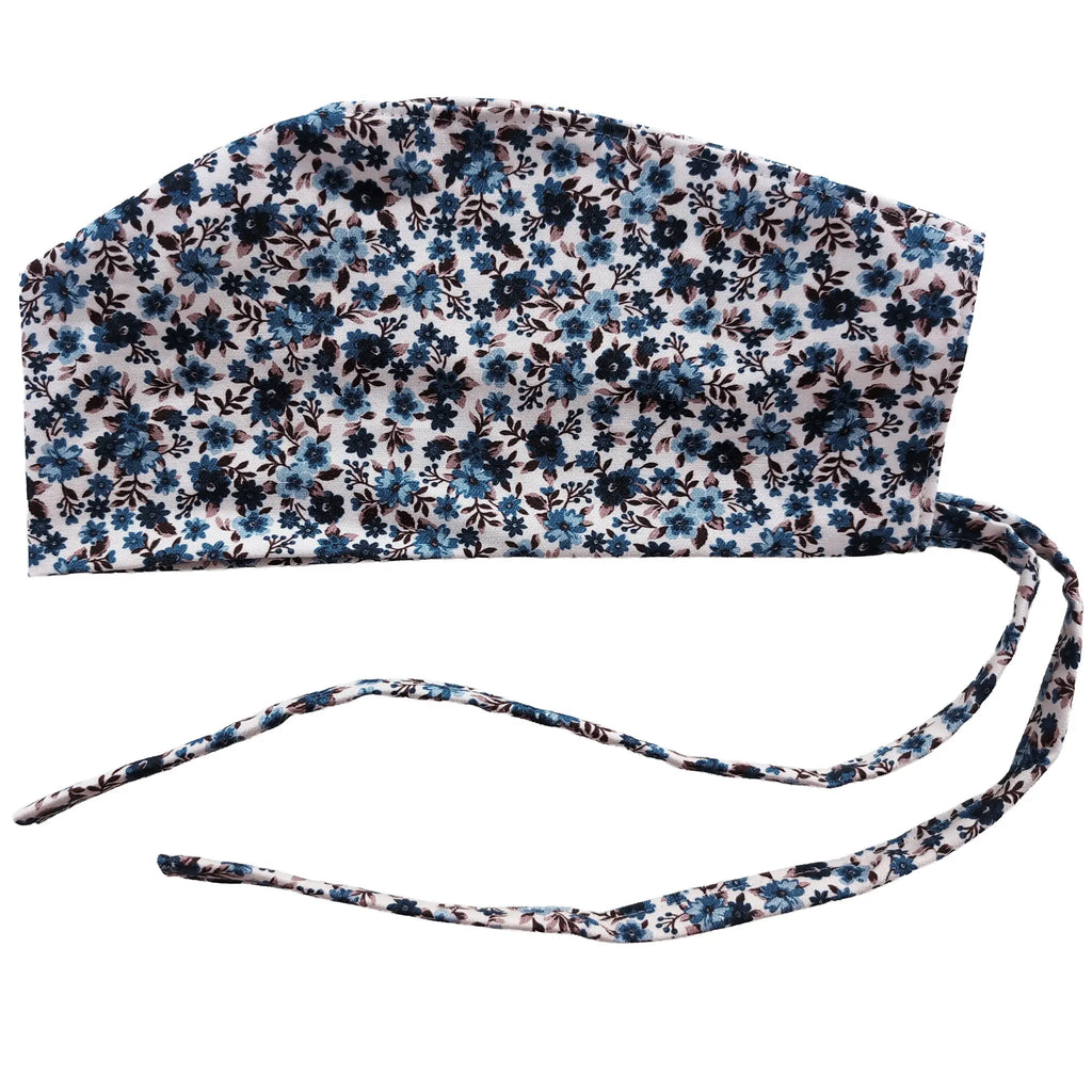 OP-Haube mit Gummi Vintage Blau