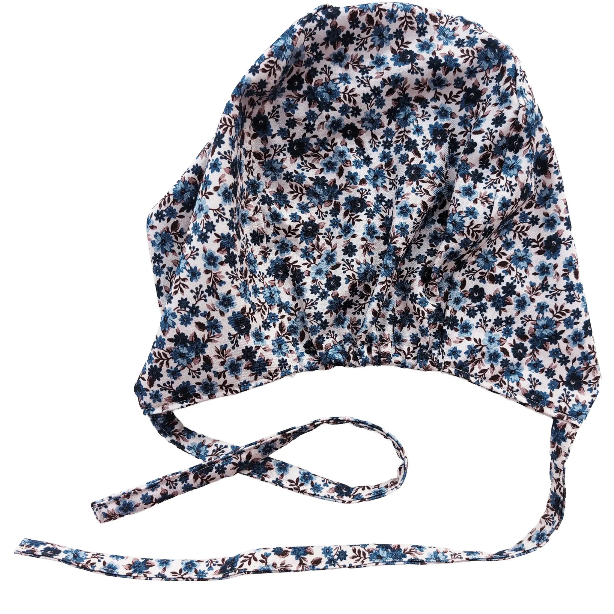 OP-Haube mit Gummi Vintage Blau