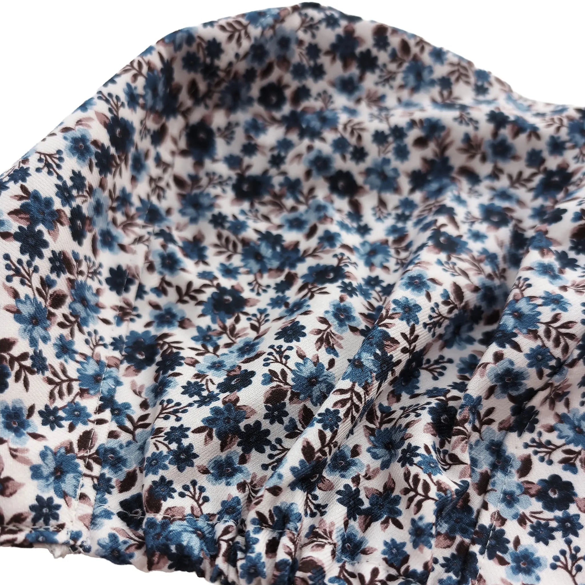 OP-Haube mit Gummi Vintage Blau