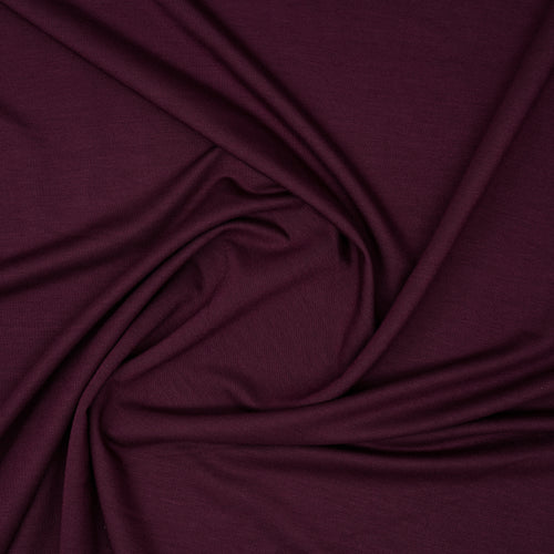 Bambus French Terry Bordeaux