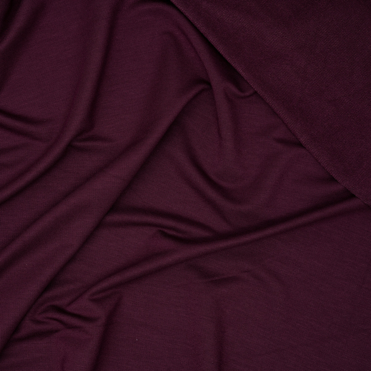 Bambus French Terry Bordeaux