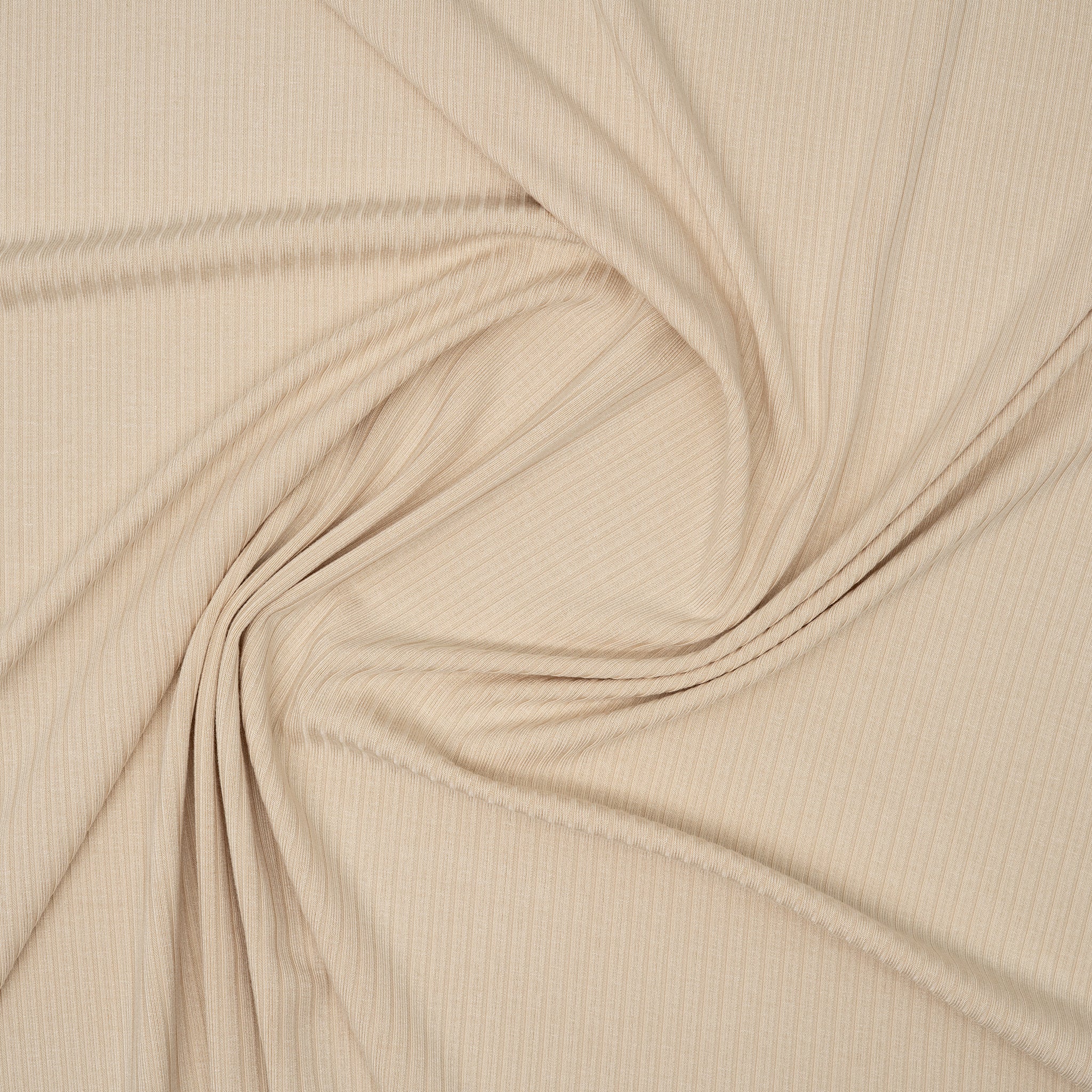Bambus Ripp Jersey Beige