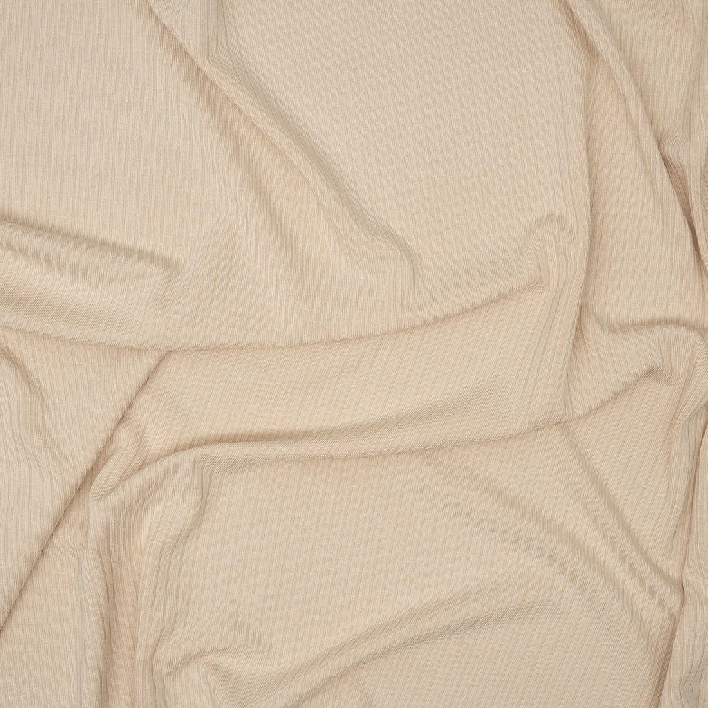 Bambus Ripp Jersey Beige