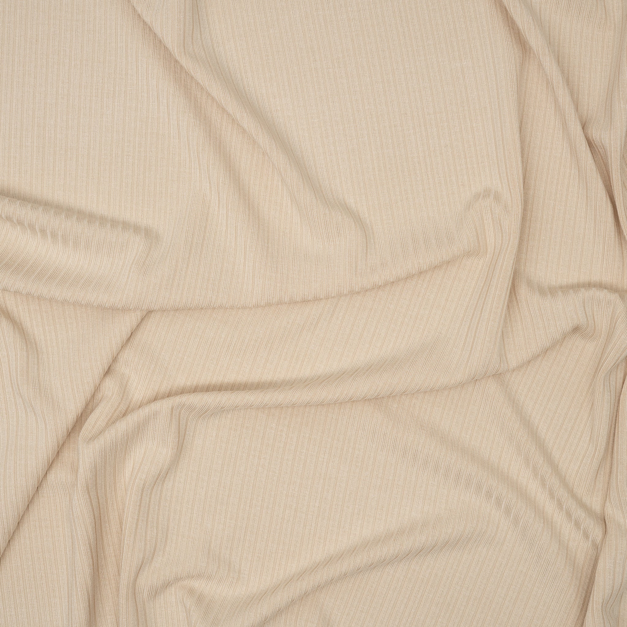 Bambus Ripp Jersey Beige