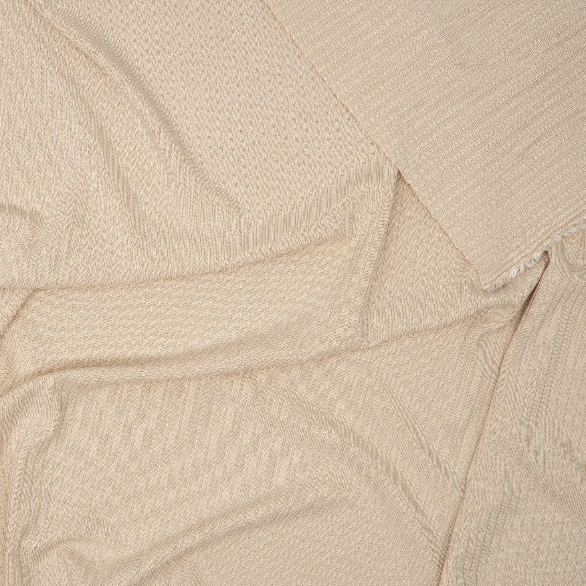 Bambus Ripp Jersey Beige