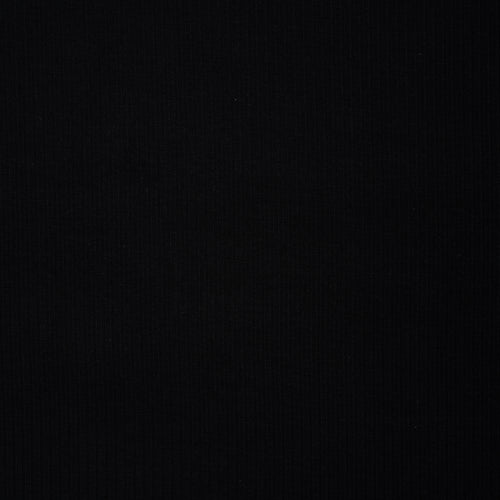 Bambus Ripp Jersey Schwarz