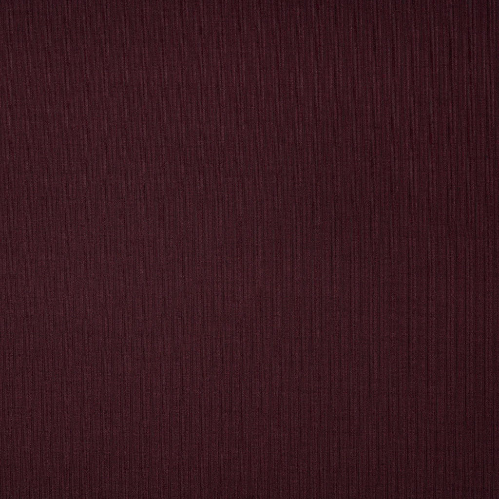 Bambus Ripp Jersey Weinrot