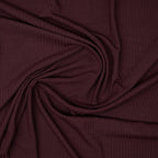 Bambus Ripp Jersey Weinrot