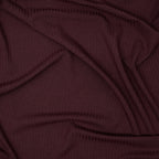 Bambus Ripp Jersey Weinrot