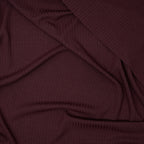 Bambus Ripp Jersey Weinrot