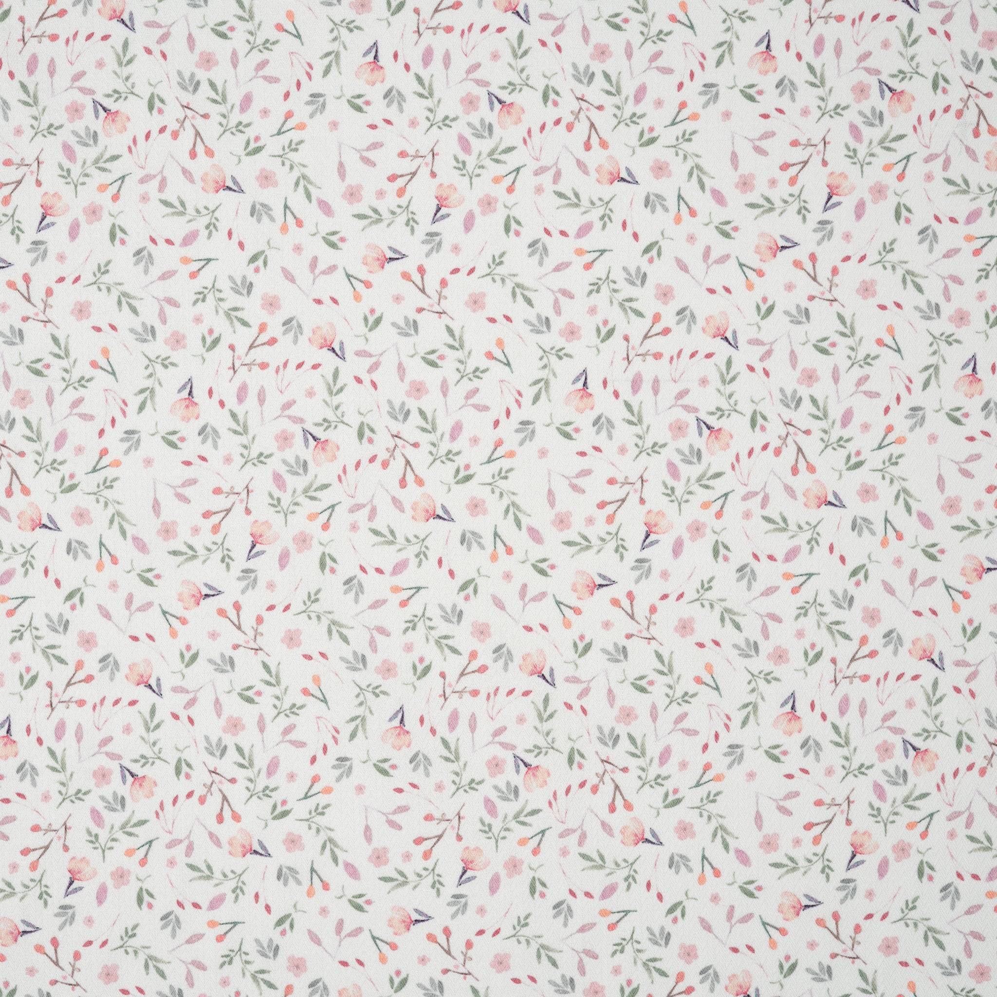 Baumwolle/Viskose Blumenmuster Pastell