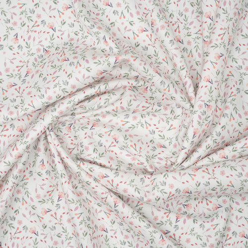 Baumwolle/Viskose Blumenmuster Pastell | Stoffwerk