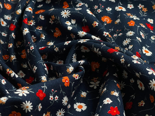 Baumwolle/Viskose Feldblumen