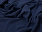 Bio Bambus Kreppviskose dunkelblau
