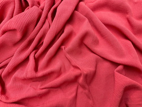 Bio Bambus Kreppviskose kräftiges Koralle