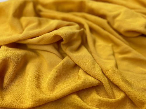 Bio Bambus Kreppviskose sonnengelb