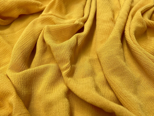 Bio Bambus Kreppviskose sonnengelb