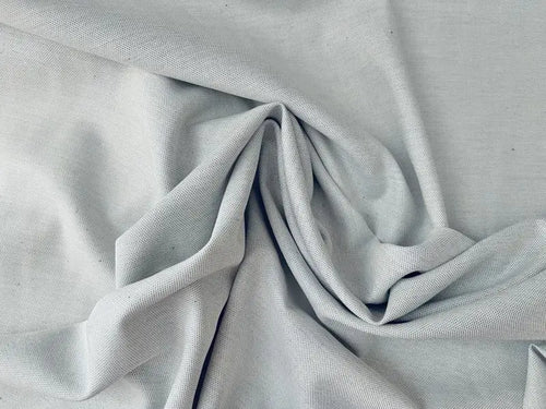 Bio Baumwolle blau weiß grob gewebt