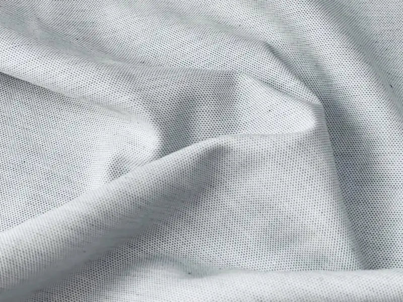 Bio Baumwolle blau weiß grob gewebt