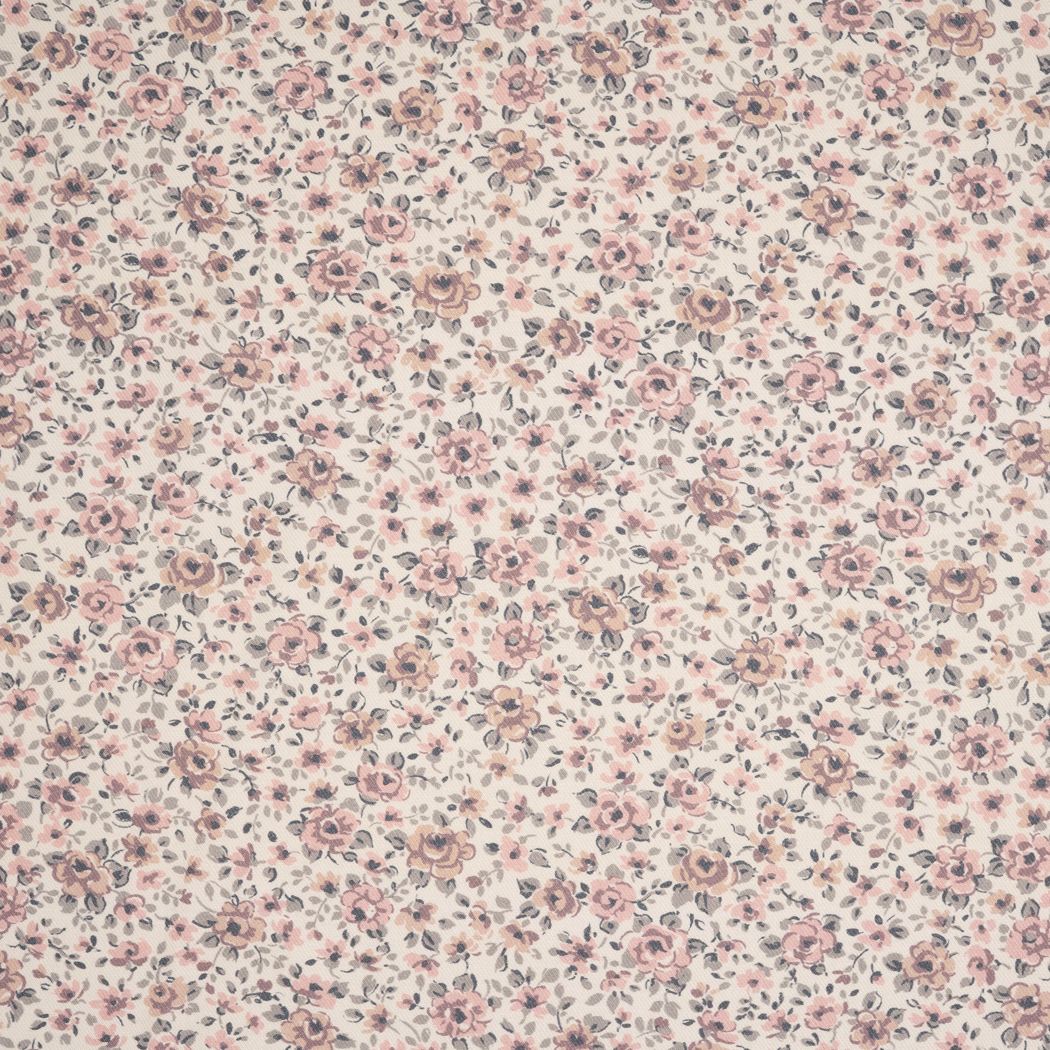Bio Baumwolle Pastellrosen | Stoffwerk