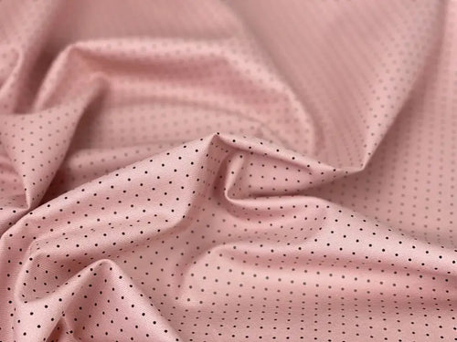 Bio Baumwolle Polka Dotts Rosa | Stoffwerk