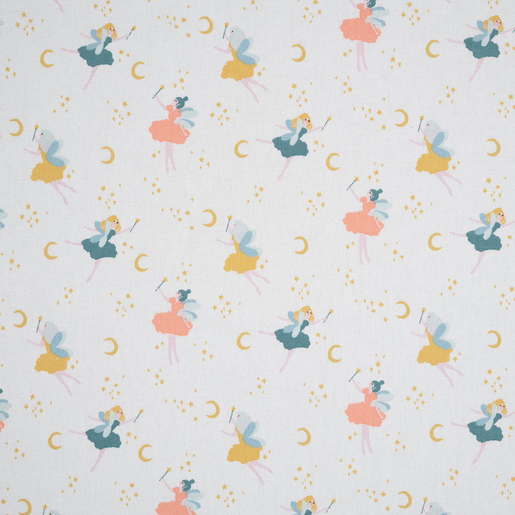 Bio Baumwolle Popeline Feennacht Weiß