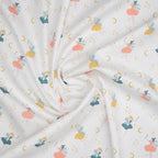 Bio Baumwolle Popeline Feennacht Weiß